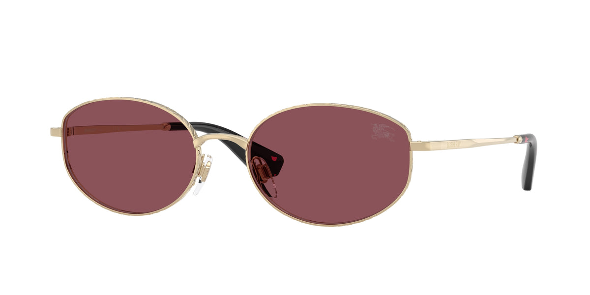 Burberry BE3169 Light Gold Purple polarized sunglasses