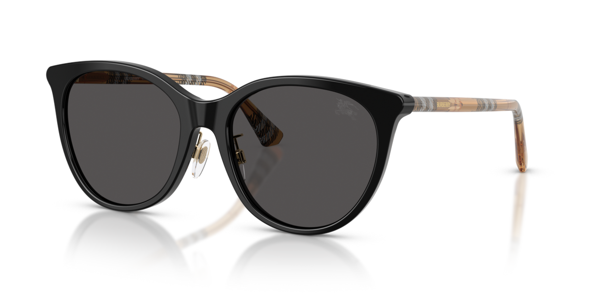 Burberry BE4464D - Black / Dark grey - three-quarter view [416187]