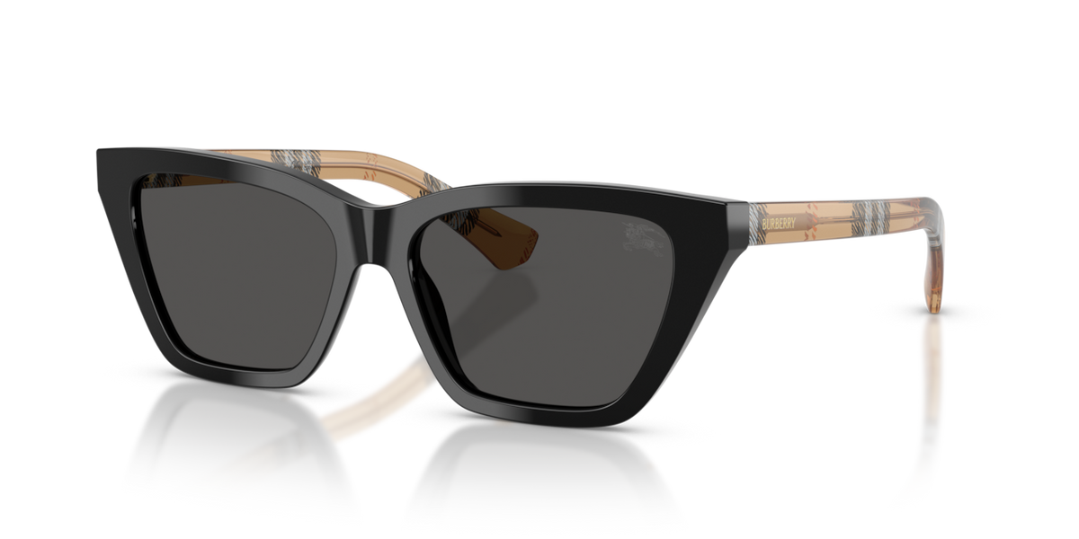 Burberry BE4468 - Black / Dark grey - three-quarter view [416187]