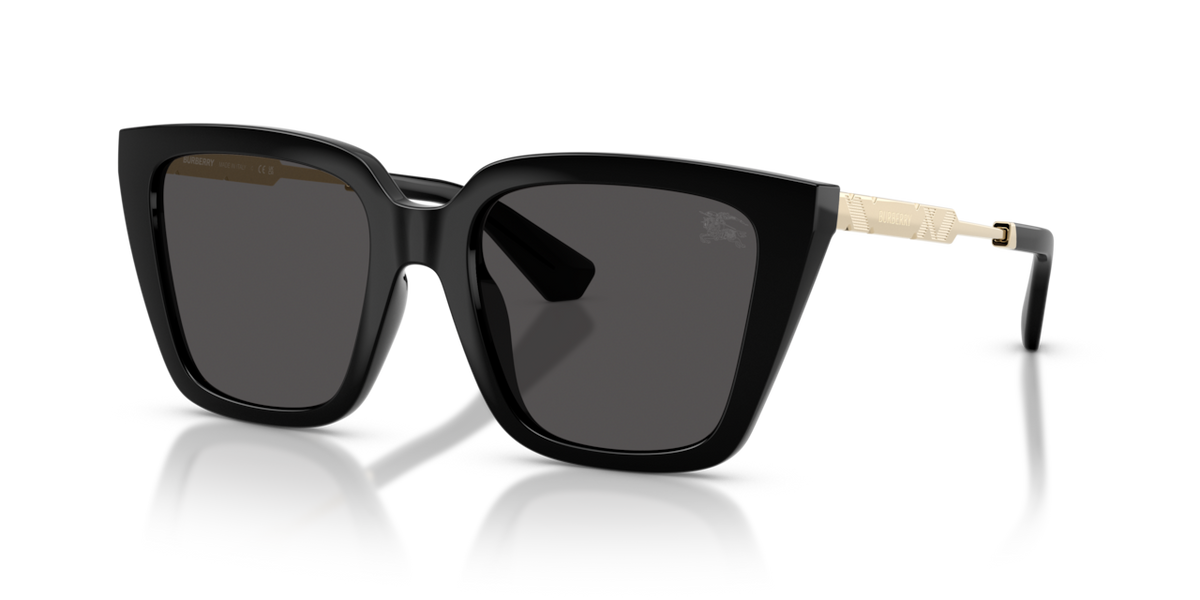 Burberry BE4473U - Black / Dark grey - three-quarter view [300187]