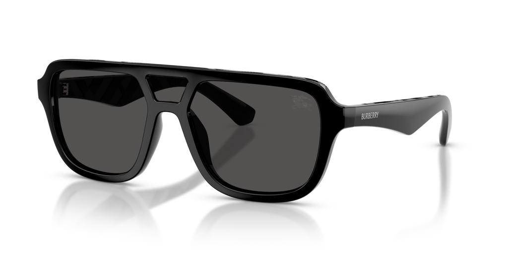 Burberry BE4474U - Black / Dark grey - three-quarter view [300187]