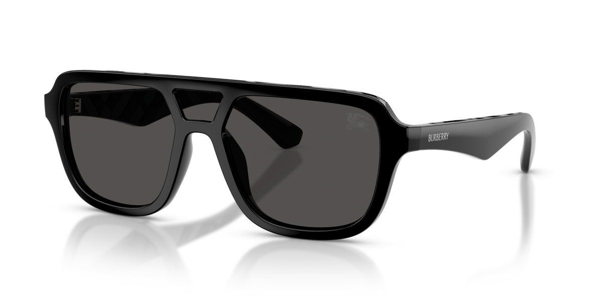 Burberry BE4474U - Black / Dark grey - three-quarter view [300187]