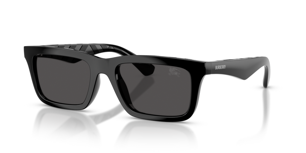 Burberry BE4475U - Black / Dark grey - three-quarter view [300187]