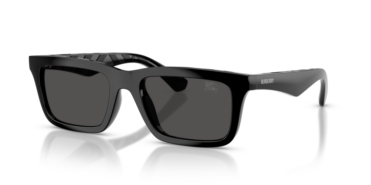 Burberry BE4475U - Black / Dark grey - three-quarter view [300187]