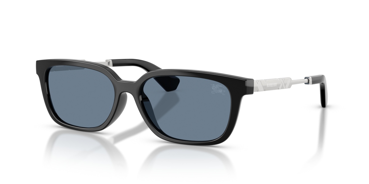 Burberry BE4481D - Black / Dark blue polarized - three-quarter view [30012V]