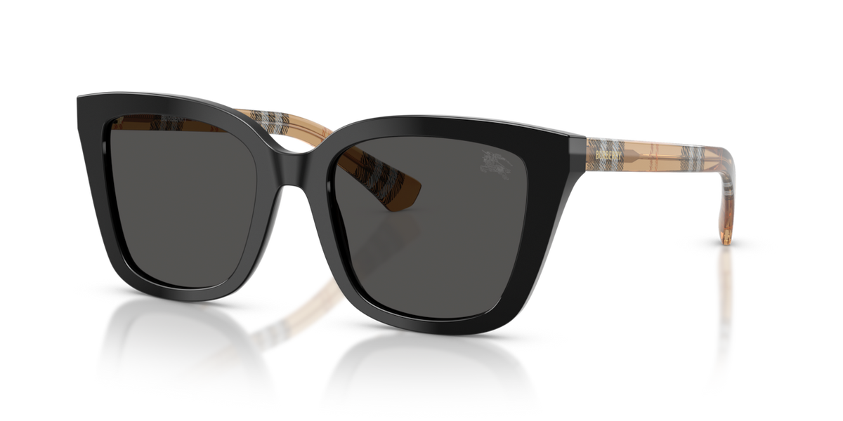 Burberry BE4487 - Black / Dark grey - three-quarter view [416187]