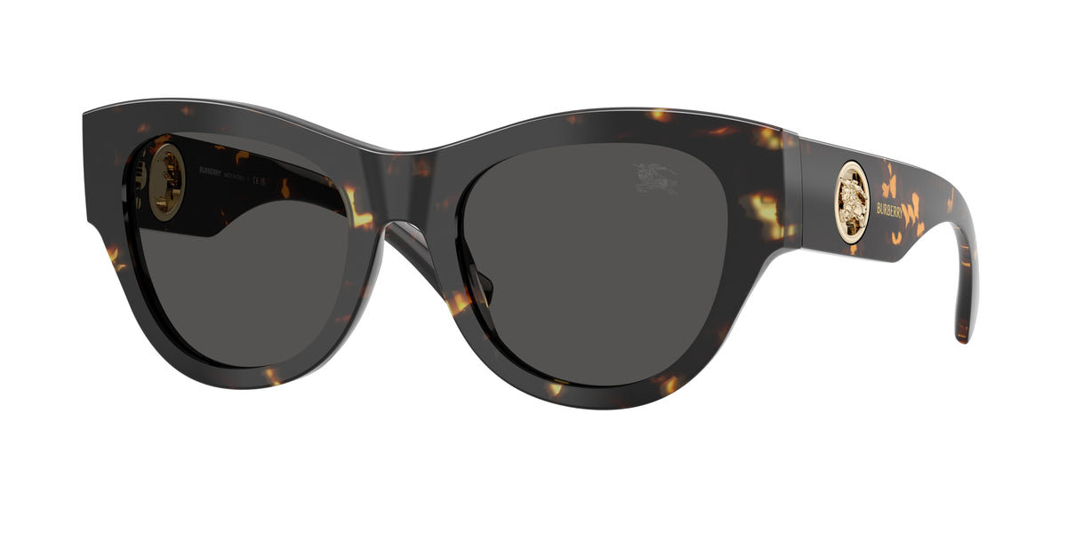 Burberry BE4491F Yellow Havana Dark grey sunglasses