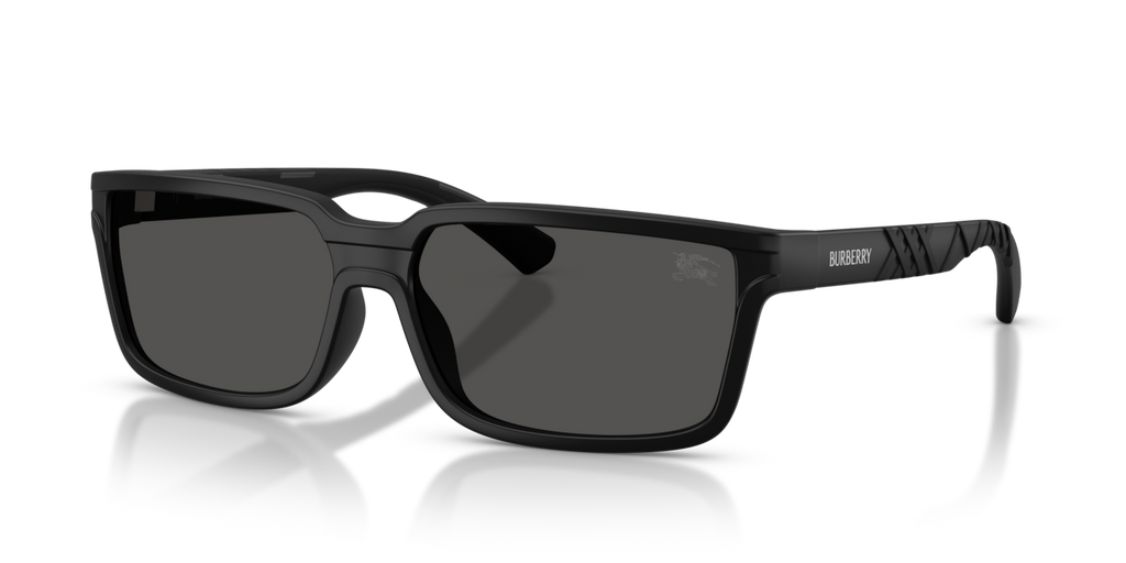 Burberry BE4495D - Matte black / Dark grey - three-quarter view [346487]
