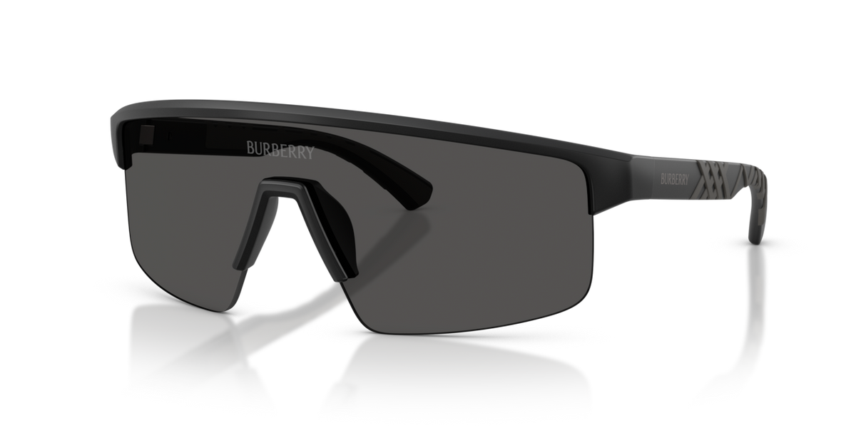 Burberry BE4498 - Matte black / Dark grey - three-quarter view [426087]
