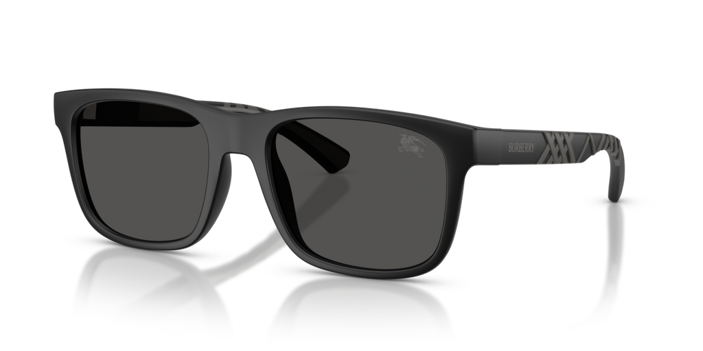 Burberry BE4499U - Matte black / Dark grey - three-quarter view [426087]