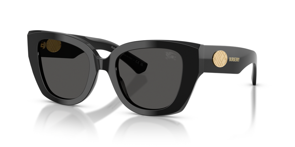 Burberry BE4503 - Black / Dark grey - three-quarter view [300187]