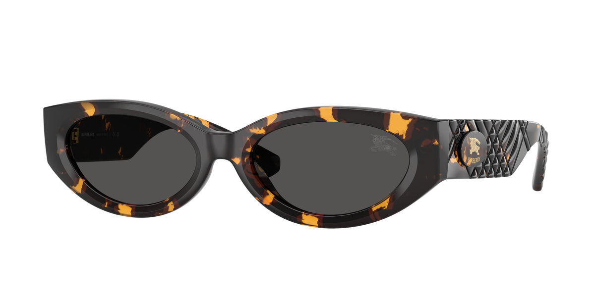 Burberry BE4505U Yellow Havana Dark grey sunglasses