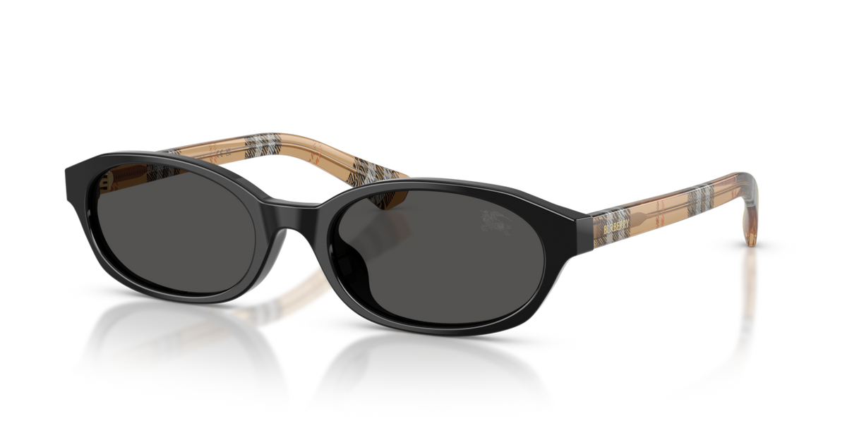 Burberry BE4508D - Black / Dark grey - three-quarter view [416187]