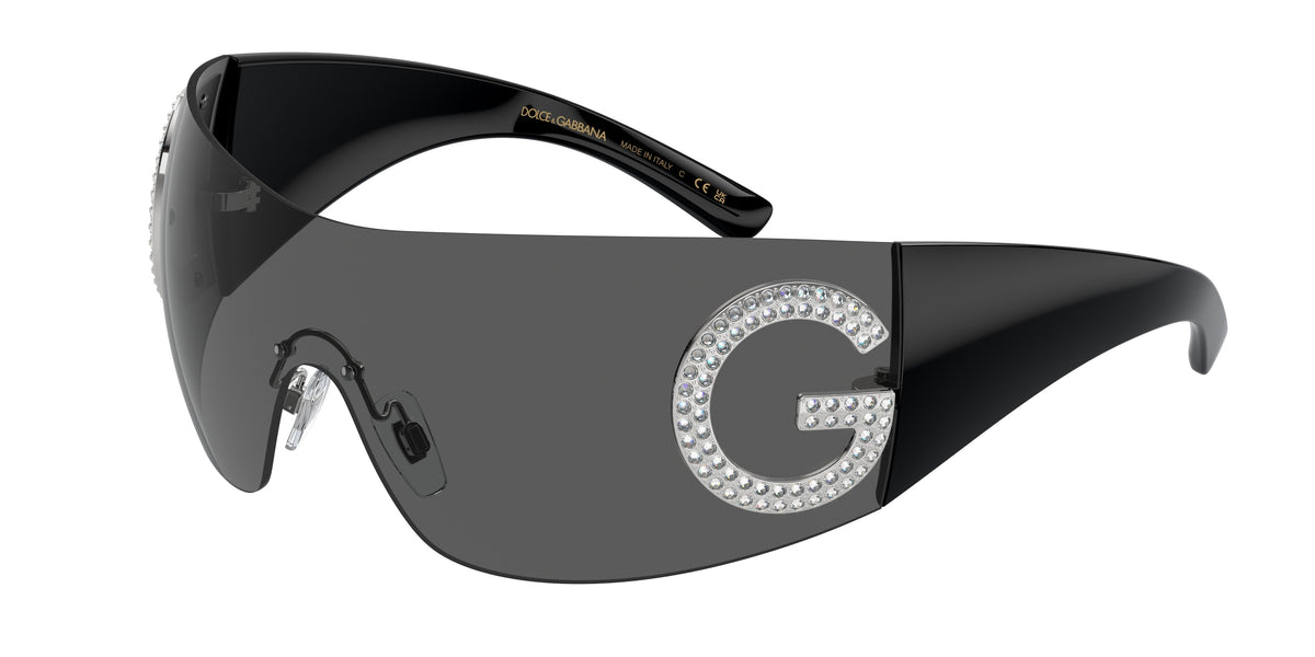Dolce & Gabbana DG2298B Sunglasses - Black / Dark grey