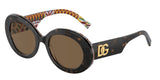 Havana On White Barrow - Dark brown