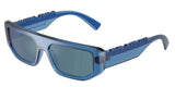 Transparent Blue - Dark grey ar blue