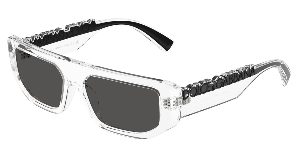 Dolce & Gabbana DG6203 Sunglasses - Crystal / Dark grey
