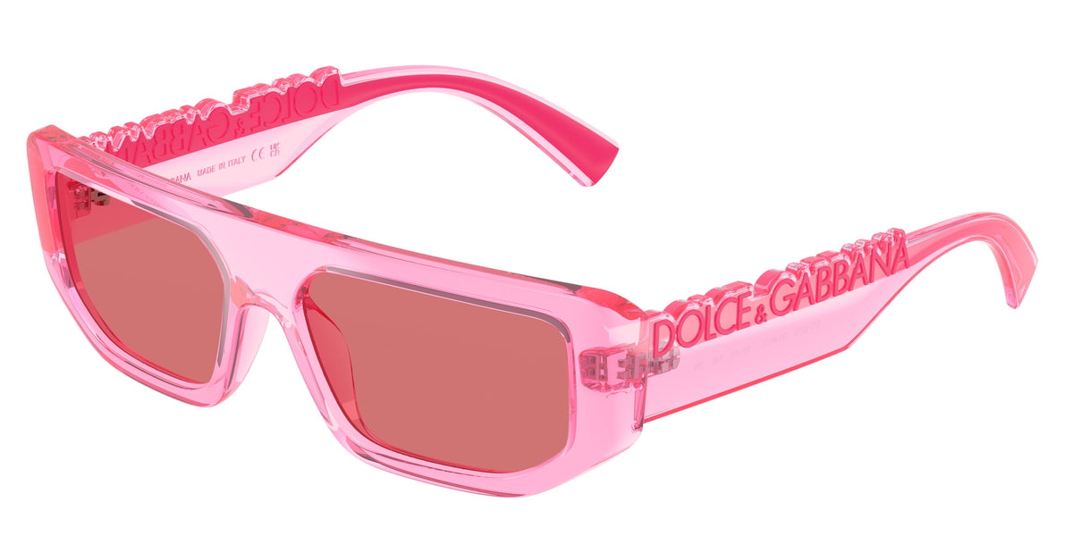 Dolce & Gabbana DG6203 Sunglasses - Transparent Pink / Red