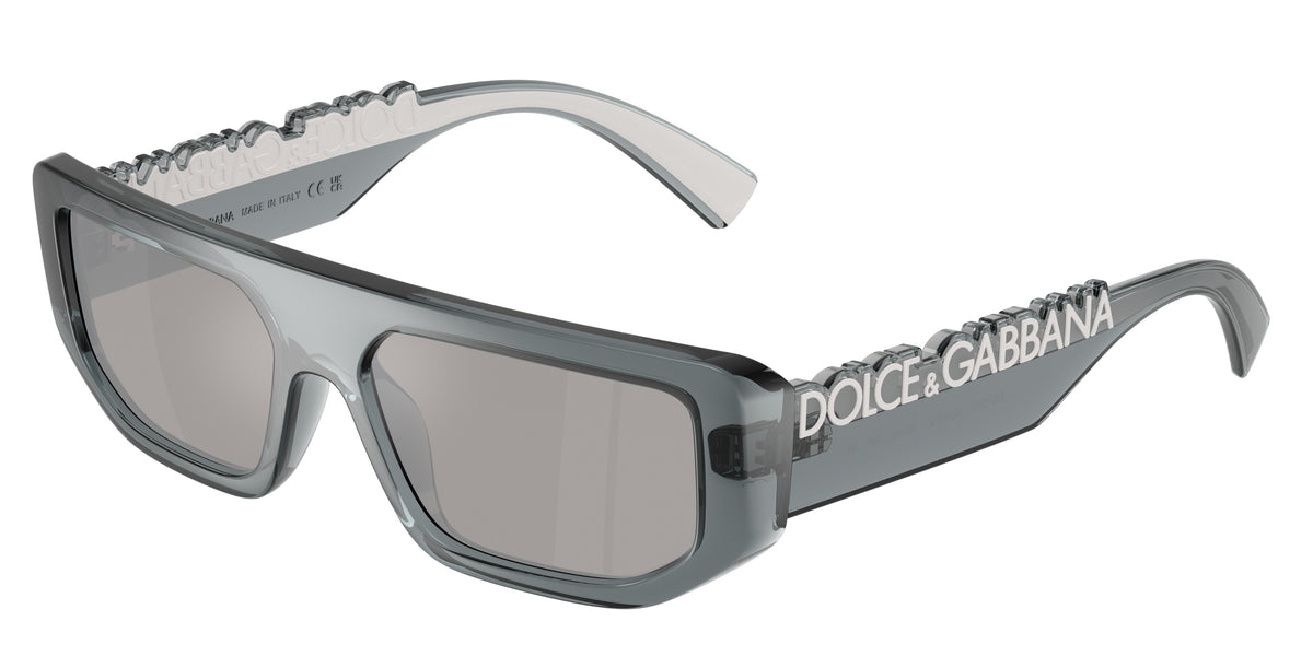Dolce & Gabbana DG6203 Sunglasses - Transparent Dark Grey / Light grey mirror silver