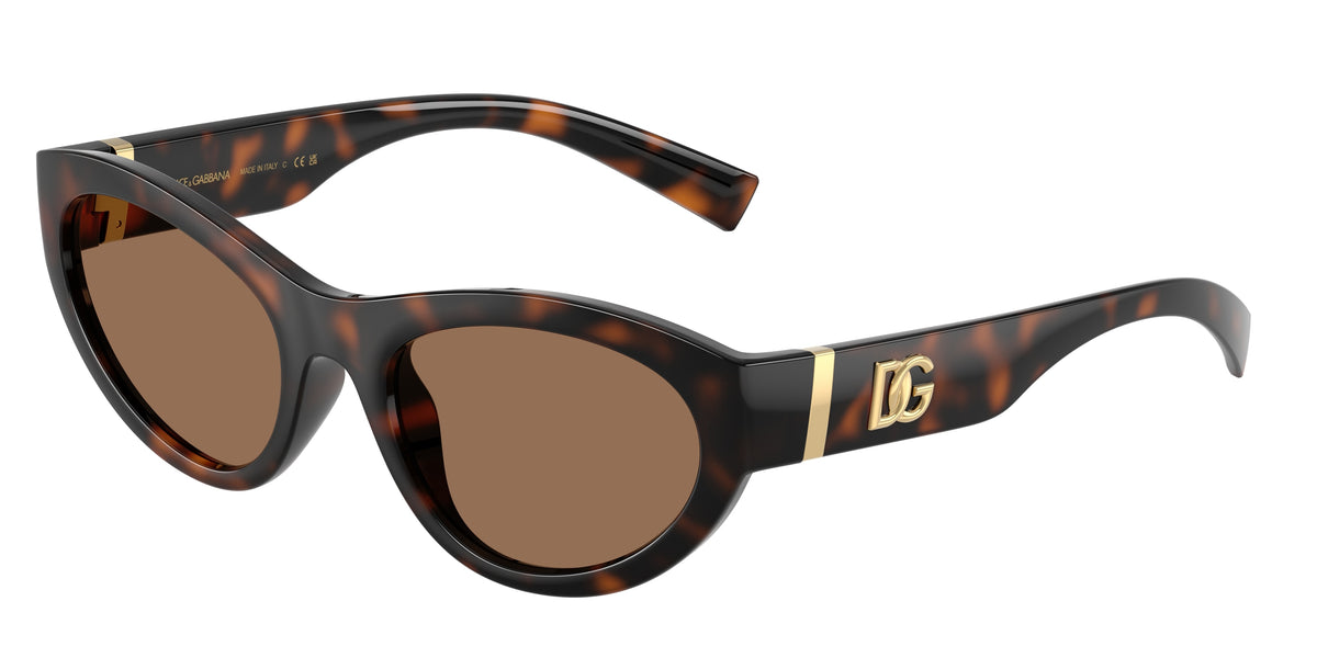 Dolce & Gabbana DG6207 Sunglasses - Havana / Dark brown