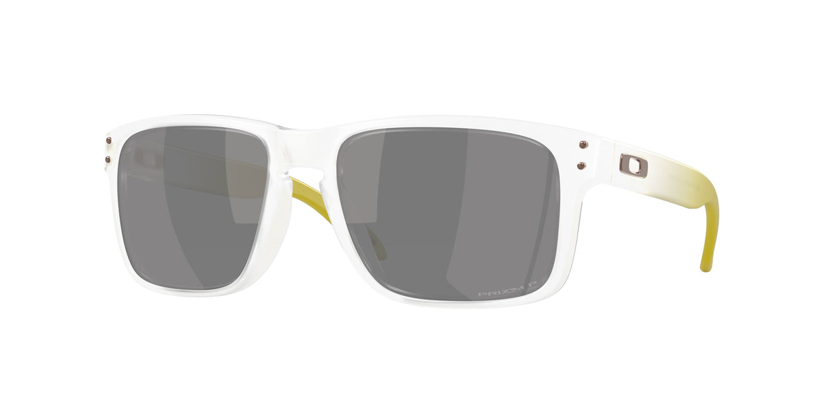 Oakley OO9102 Holbrook Sunglasses - Matte Clear / Prizm black polarized