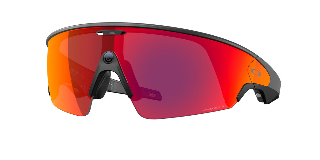 Oakley Meta Vanguard Black frame, Prizm Road lenses - three-quarter view [800101]