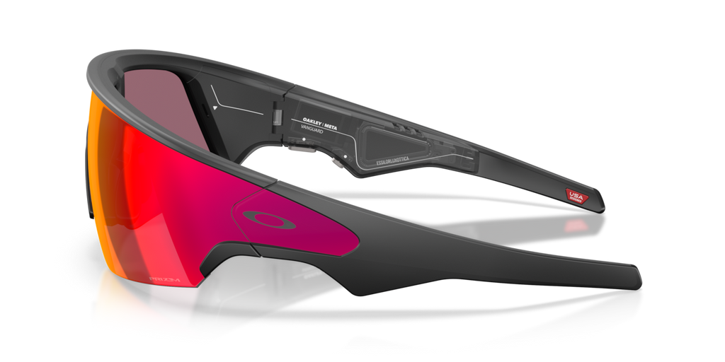 Oakley Meta Vanguard Black frame, Prizm Road lenses - side view [800101]