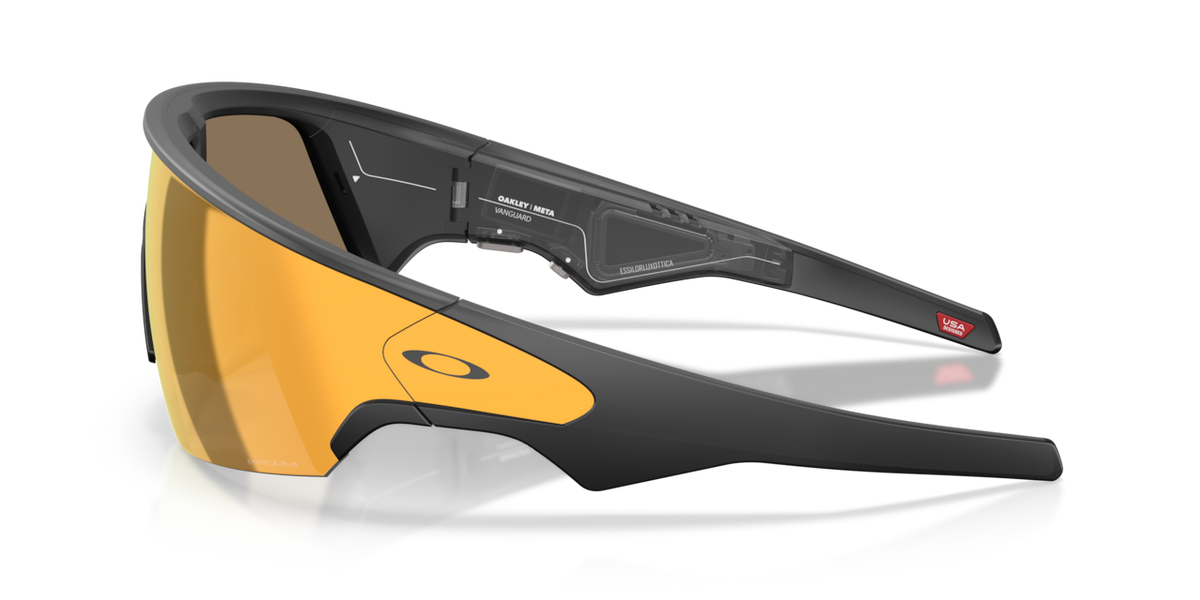 Oakley Meta Vanguard Black frame, Prizm 24K lenses - side view [800104]