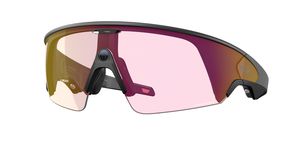 Oakley Meta Vanguard Black frame, Prizm Transitions Ember lenses - three-quarter view [800109]