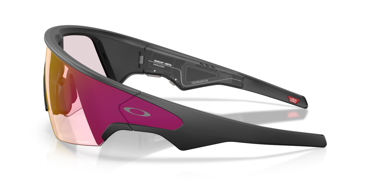 Oakley Meta Vanguard Black frame, Prizm Transitions Ember lenses - side view [800109]