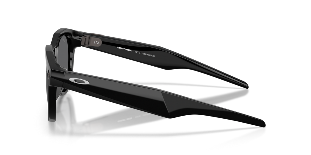 Oakley Meta HSTN Black frame, Prizm Black Polarized lenses - side view [800203]