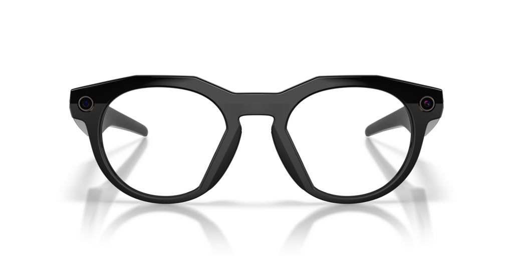 Oakley Meta HSTN Black frame, Clear lenses - front view [800207]