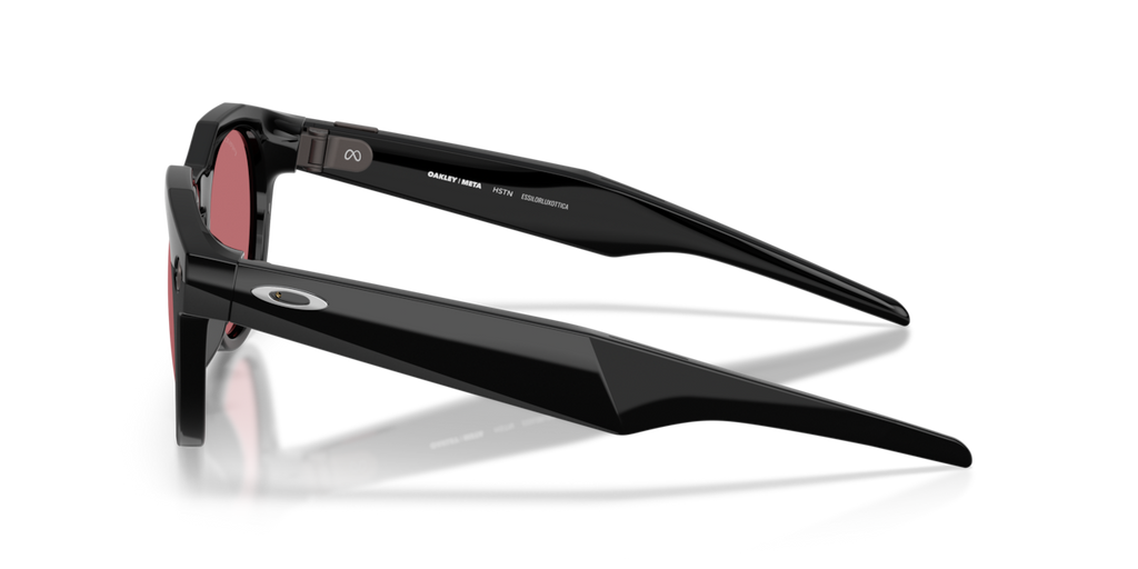 Oakley Meta HSTN Black frame, Prizm Dark Golf lenses - side view [800209]