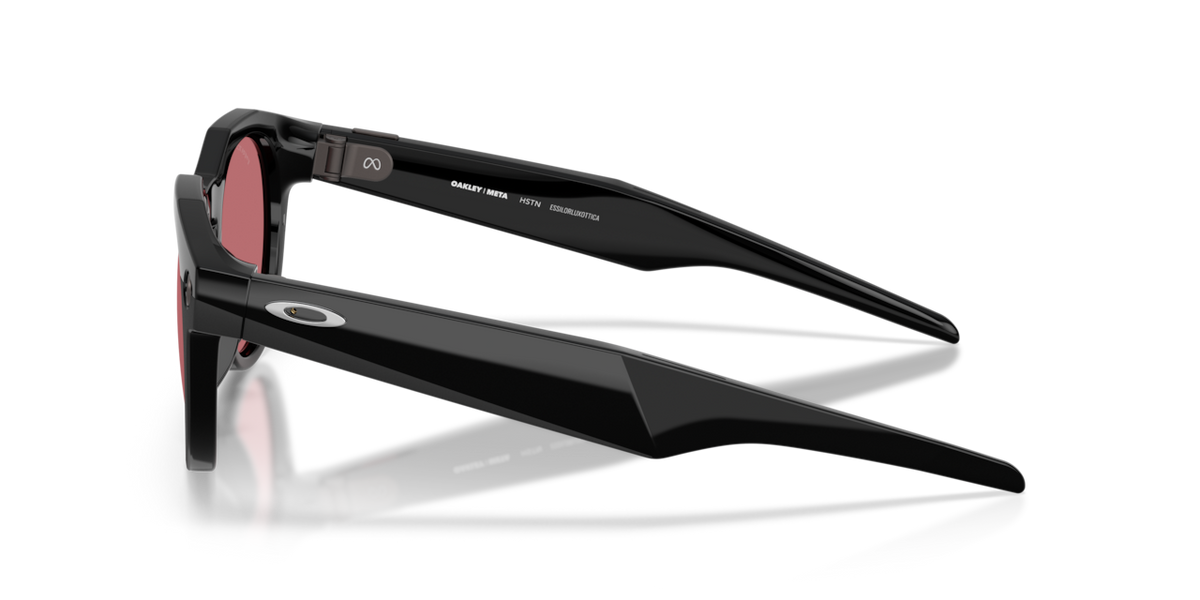 Oakley Meta HSTN Black frame, Prizm Dark Golf lenses - side view [800209]