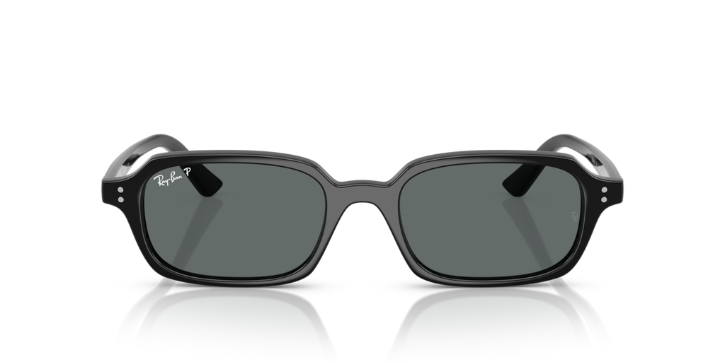 Ray-Ban RB4455 - Black / Dark grey polarized - front view [667781]