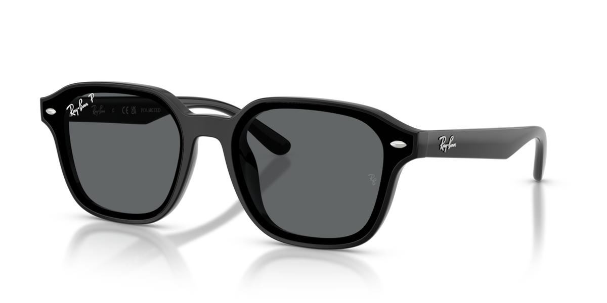 Ray-Ban RB4458D - Black / Dark grey polarized - three-quarter view [601/81]