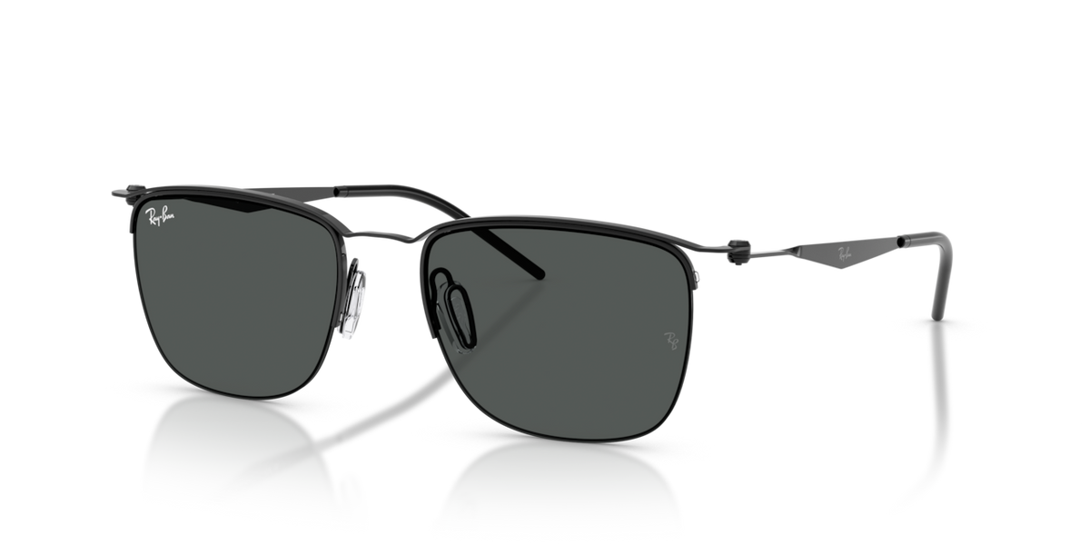 Ray-Ban RB8550 - Black / Dark grey - three-quarter view [928187]