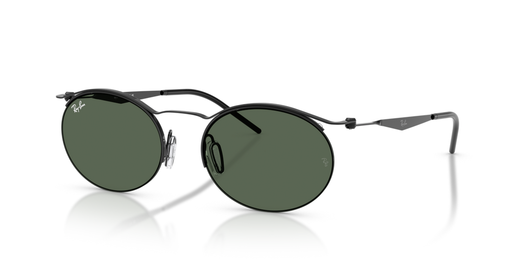 Ray-Ban RB8551 - Black / Dark green - three-quarter view [928171]