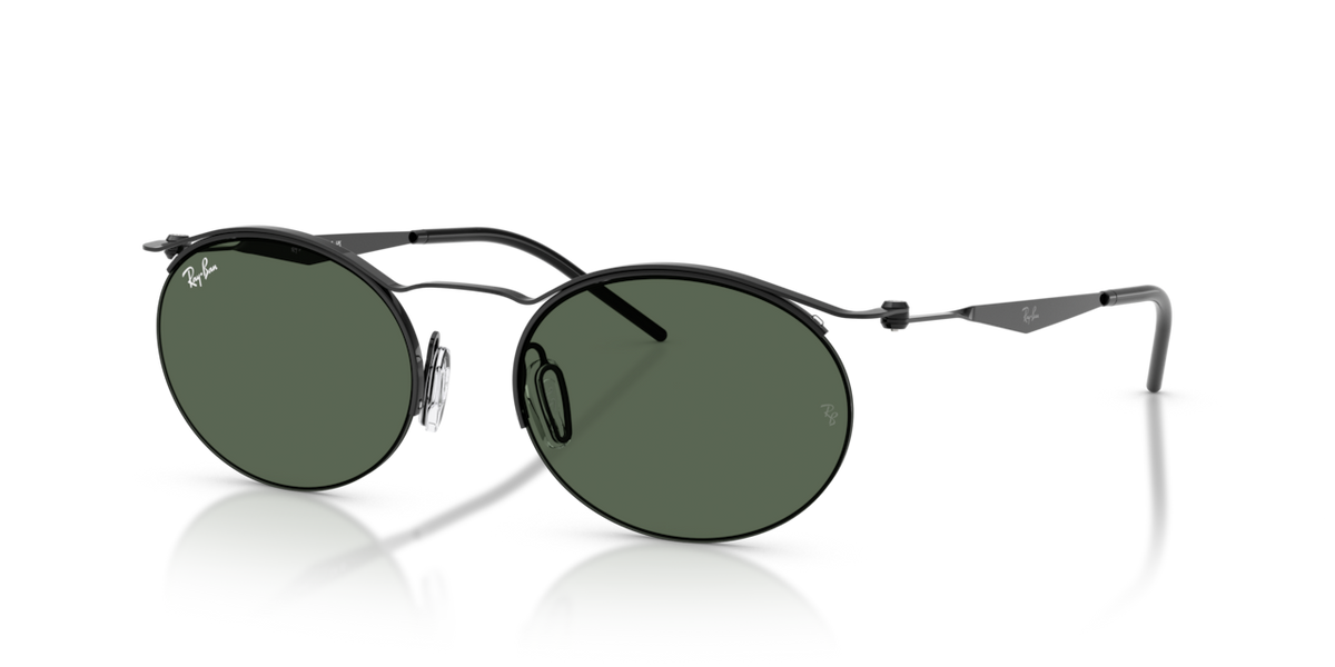 Ray-Ban RB8551 - Black / Dark green - three-quarter view [928171]