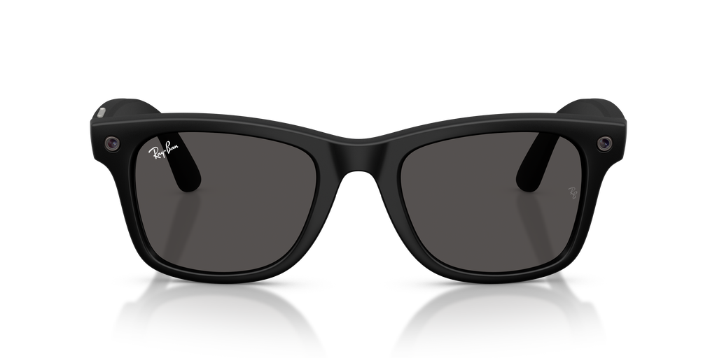 Ray-Ban Meta Gen 3 Wayfarer RW4011 601S87, Black frame, grey lenses, front view