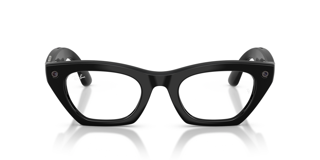 Ray-Ban Meta Gen 3 Zena RW4015 601/1M, Black frame, Transitions Graphite Green lenses, front view