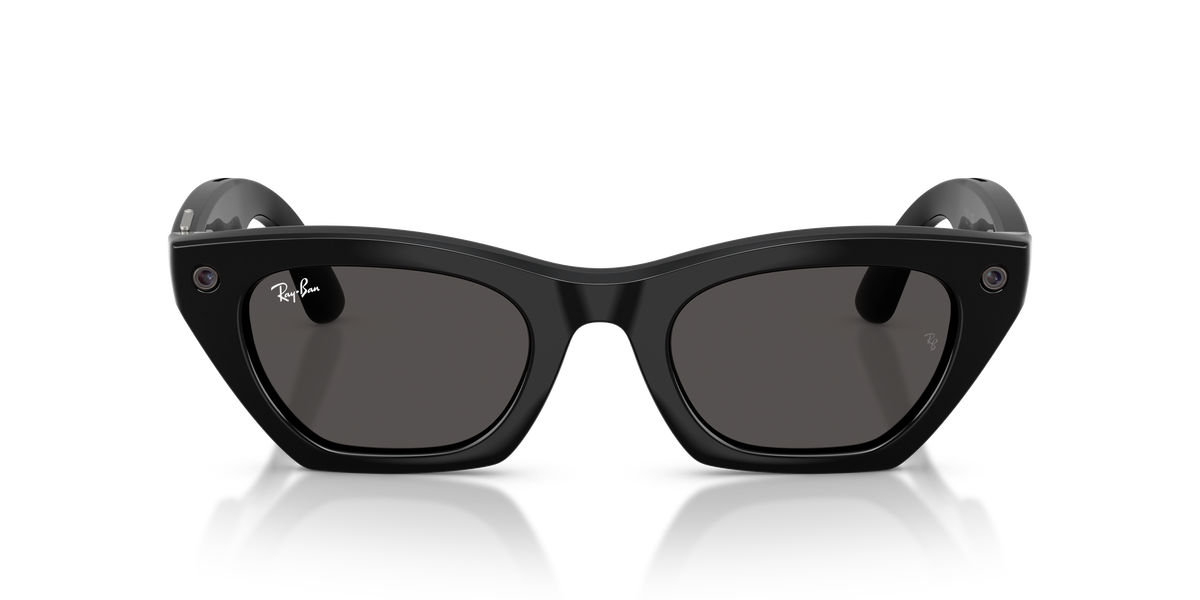 Ray-Ban Meta Gen 3 Zena RW4015 601/87, Black frame, grey lenses, front view