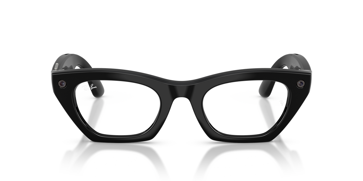 Ray-Ban Meta Gen 3 Zena RW4015 601/SB, Black frame, clear lenses, front view