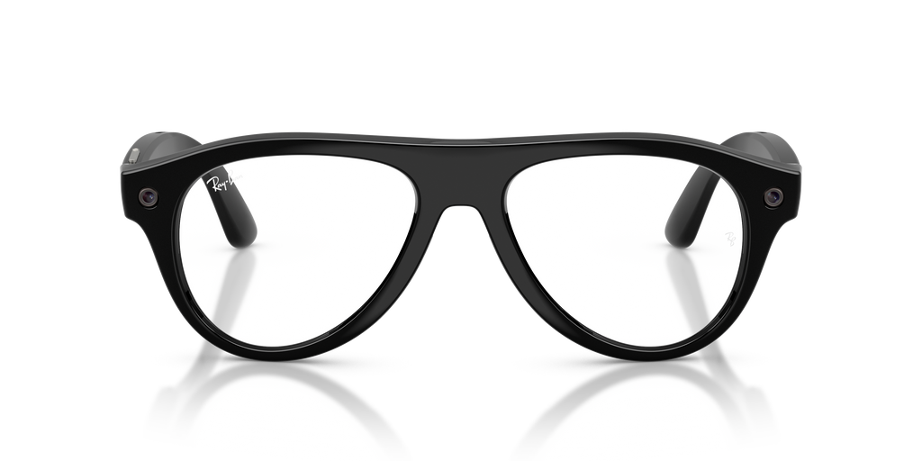 Ray-Ban Meta Gen 3 Aviator RW4016 601/1M, Black frame, Transitions Graphite Green lenses, front view