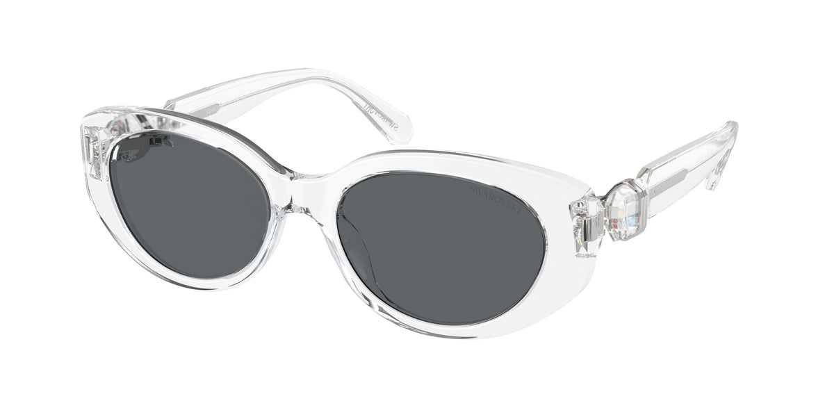 Swarovski SK6002 Sunglasses - Transparent Crystal / Dark grey