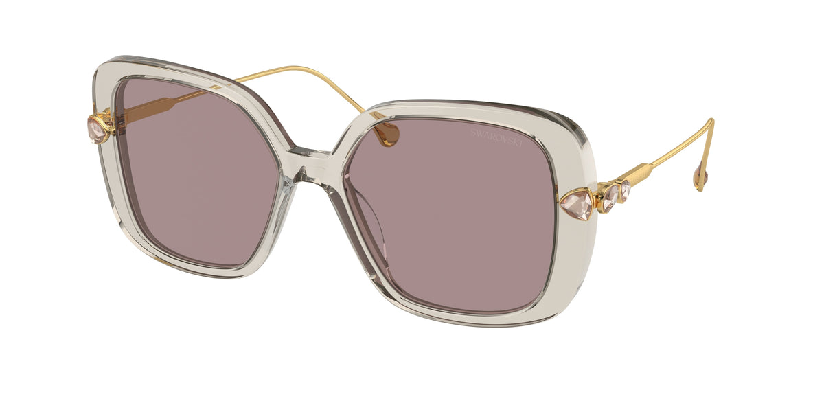 Swarovski SK6011F Sunglasses - Transparent Light Brown / Violet