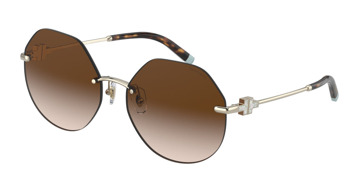 Tiffany & Co. TF3077 — Pale gold / Brown gradient — 60213B