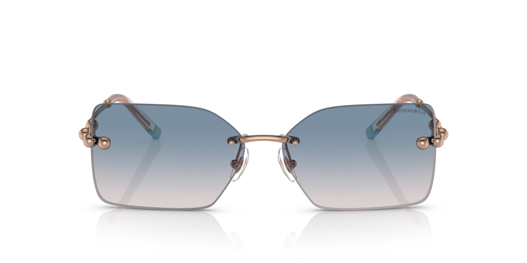 Tiffany & Co. TF3088 - Rubedo / Light brown gradient blue - front view - 610516