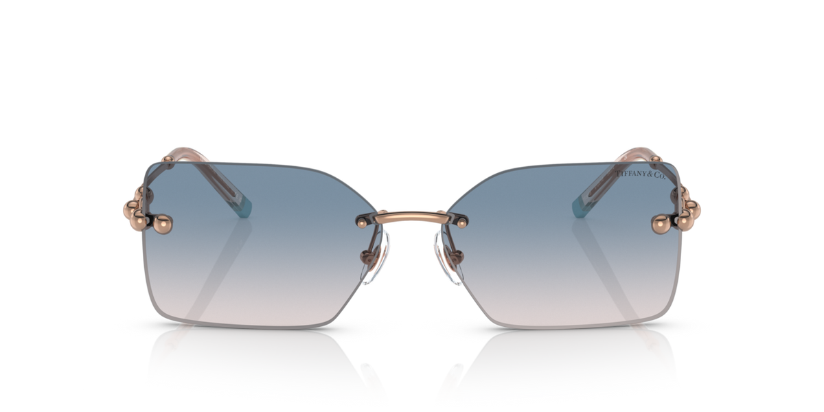Tiffany & Co. TF3088 - Rubedo / Light brown gradient blue - front view - 610516