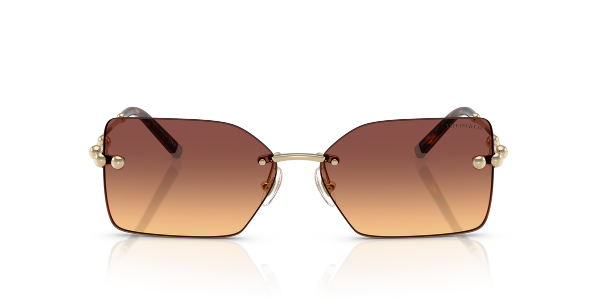 Tiffany & Co. TF3088 - Pale gold / Orange gradient violet - front view - 618978